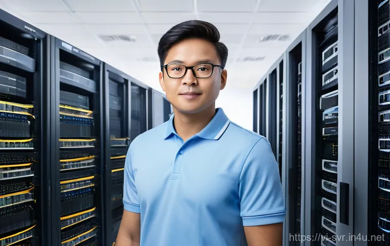 서버 업그레이드 체크리스트 - A focused IT professional, wearing smart casual attire, meticulously planning a server upgrade at a ...